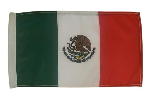 JLP Compatible With Decorative safety High visibility and wind resistance 12x19 In Flag Off Road Sports Sand Dunes 4x4 OutDoor Sports ATV-UTV-PWC Side By Side Motorcycle Mexico Flag