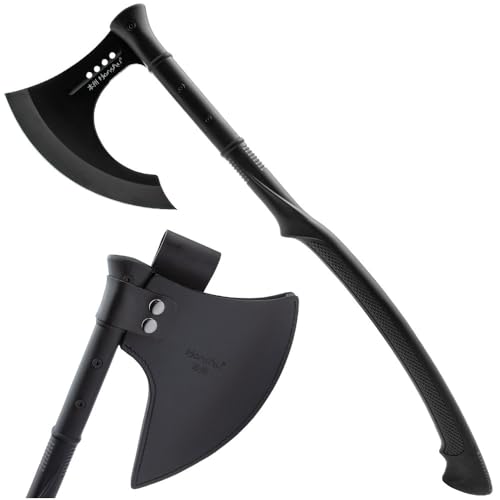 Honshu Midnight Forge Karito Battle Axe | 7Cr13 Stainless Steel Axe Head