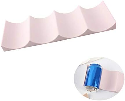 European Style Beer Wine Rack, 4Pcs Plastic Beer Bottle Stacker Beer Can Holder Display Stacking Mat Tidy Storage Rack for Kitchen Countertops Pantry Fridge