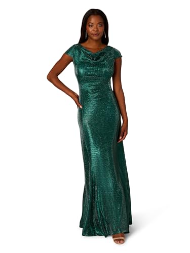 Adrianna Papell Women's Metallic Knit Gown