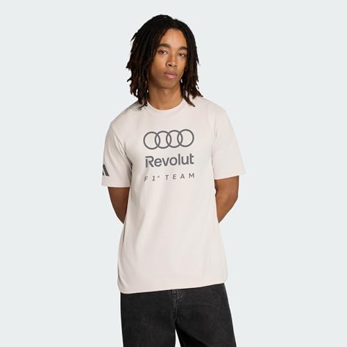 adidas Herren Audi Formula One Team DNA Graphic Tee, Chalk Pearl, L