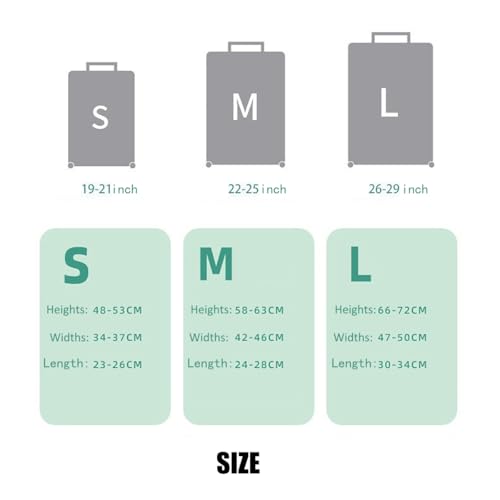 Travel Luggage Cover Suitcase Protector Cover Carry On Cover Luggage Dust Cover Elastic Luggage Sleeve Protective Cover Case for Wheeled Luggage3