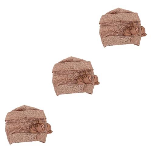 3 Bonnets de Chimio avec Turban Élastique pour Perte de Cheveux