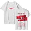 B T S Shirts for Women Men World Tour 2026-2027 Tshirt Bang-tan Boys K-pop Concert Support Tee for Fans (01-1-White, XXXL) #3