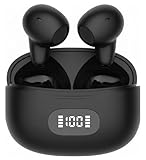 Bluetoothイヤホン ワイヤレスイヤホン 6つのシリコンマイク搭載 AIスマートENC通話ノイズキャンセリング IPX7防水 最大65時間再生 2026年最新Bluetooth5.4ブルートゥースイヤホン 全音域HIFI音質低遅延接続瞬時WEB会議/運動/ゲーム/通学通勤/スポーツ/音楽用 iPhone/Android対応 (01black)