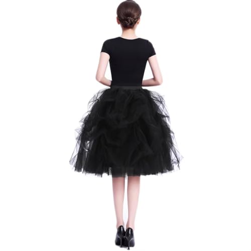 WDPL Women's Short Knee Length Ruffles Party Tulle Skirt4