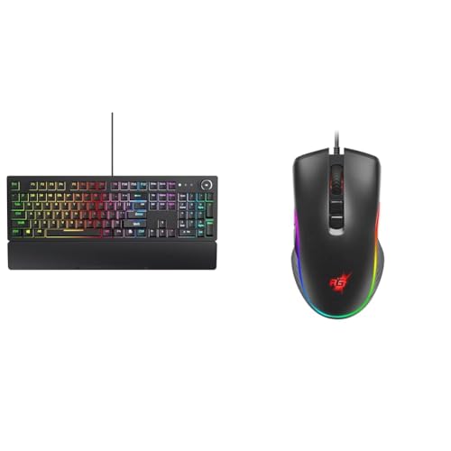 Image of Redgear Shadow Blade Mechanical Wired Keyboard with Drive Customization, Spectrum LED Lights, Media Contro