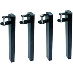 Somier Canguro Amazon Juego de 4 Patas Metálicas con Abrazadera para Somier Superior de Cama Nido o Canguro