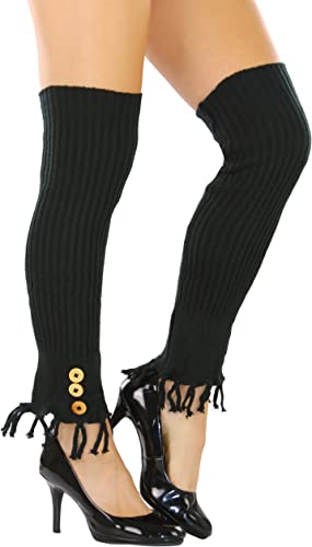 Image of ToBeInStyle Women's Long Over The Knee Leg Warmers Bright Thigh High
