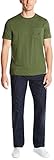 Nautica mens Solid Crew Neck Short Sleeve Pocket T-shirt T Shirt, Pine Forest Green, XX-Large US
