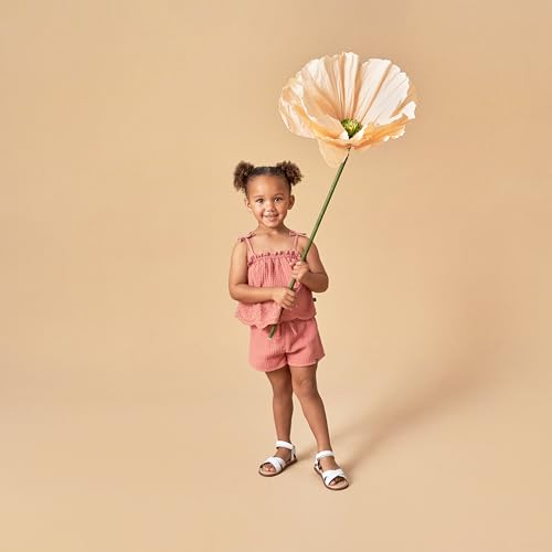 Image of Modern Moments by Gerber Baby Girls' 2-piece Gauze Top & Short Set