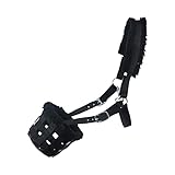 SIE Horse Grazing Muzzle Feed Bags (Full, Black)