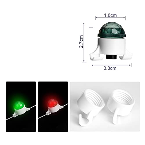 RNXRZANK 3xBite Alarm LED Fishing Rod Tip Carp Night Fishing Light White
