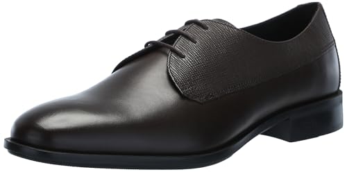 BOSS Men's Colby Mixed Leather Lace Up Derby Dress Shoe Oxford