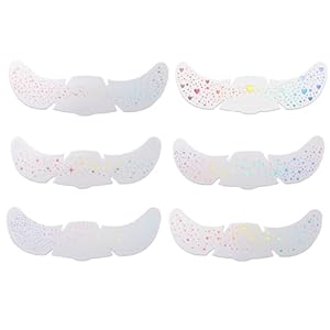 Generisch Sternen- und Herzgesicht Aufkleber 6 Blatt