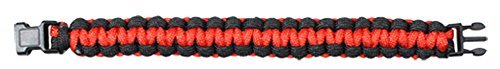 Rothco Paracord Bracelet, Red & Black, 8'' Size