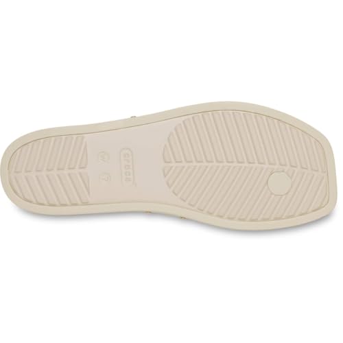 Image of Crocs Women's Miami Flip Flops | Square Toe Flat | 360 Degree Comfort | Croslite Foam Footbed