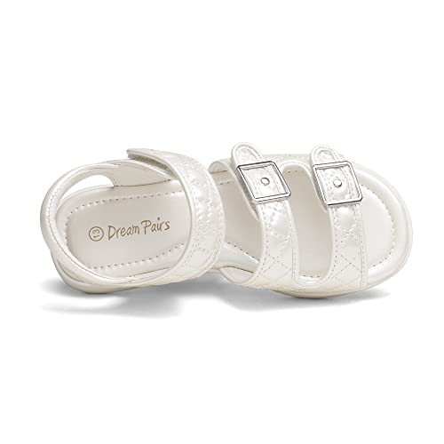 Image of DREAM PAIRS Girls Sandals Open Toe Summer Shoes with Adjustable Strap Buckle Toddler /Little Kid