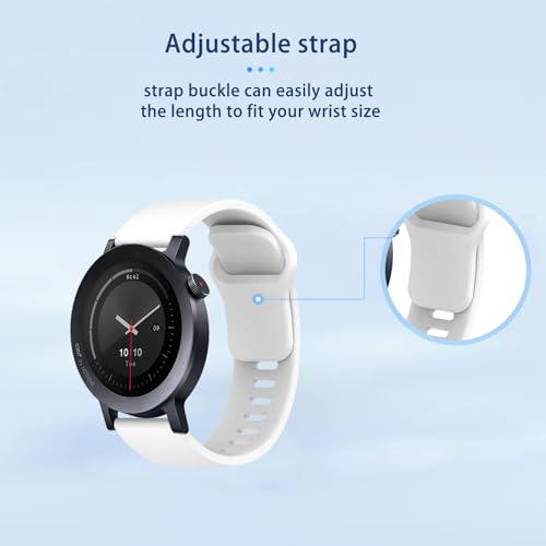 Correa para reloj CMF Watch 3 Pro de silicona blanca miniatura 6