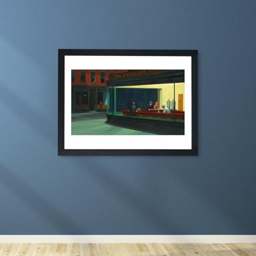Edward Hopper Nighthawks tableau encadré grand format qualité musée