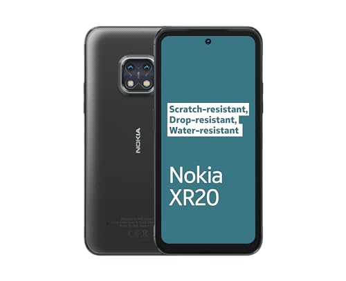 Nokia XR20 6.67 Inch Android UK SIM Free Smartphone with 5G Connectivity - 4 GB RAM and 64 GB Storage (Dual SIM) - Granite Grey