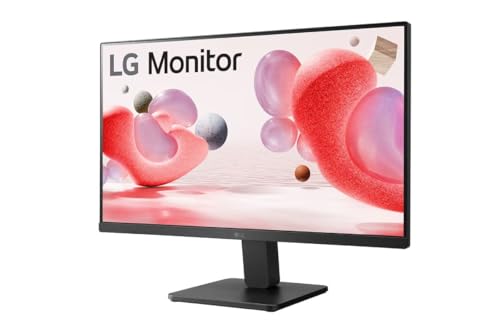 Image of LG 24MR400-B, 24 inch IPS Full HD Monitor with AMD FreeSync, 1ms MPRT, sRGB 99%, 100Hz Refresh Rate, Virtual Borderless, Flicker Safe, Reader Mode, OnScreen Control, HDMI, VGA(Black)