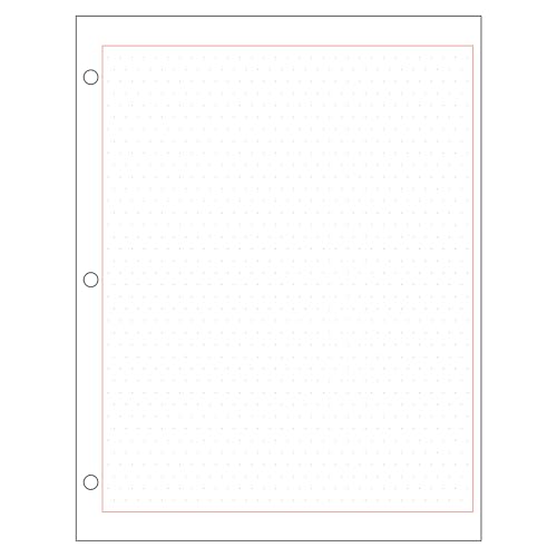 Papier graphique isométrique à points rouges Geyer avec perforation 3 trous