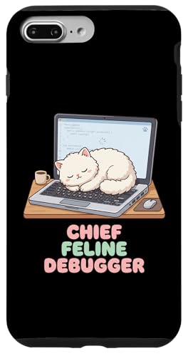 Chief Feline �f�o�b�K�[ �R�[�f�B���O �v���O���~���O �\�t�g�E�F�A�G���W�j�A �X�}�z�P�[�X iPhone 7 Plus/8 Plus �p