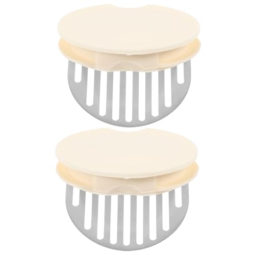 FUNNETOYU 2 Piezas Tapa de Jarra de Agua Fría Inoxidable Resistente y Duradera para Garrafas de Vidrio Diseño con Orificios para Filtrado Fácil Limpieza y Prolongado