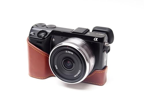 Sac en cuir véritable marron pour Sony NEX-7 idéal pour le voyage