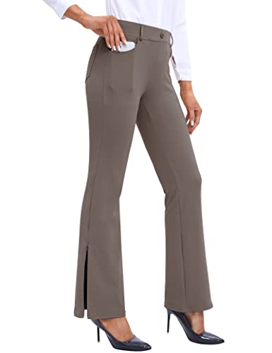 Ewedoos Dress Pants Women Stretchy Work Pants for Women with Pockets Dress Pants Tummy Control Office Casual 31