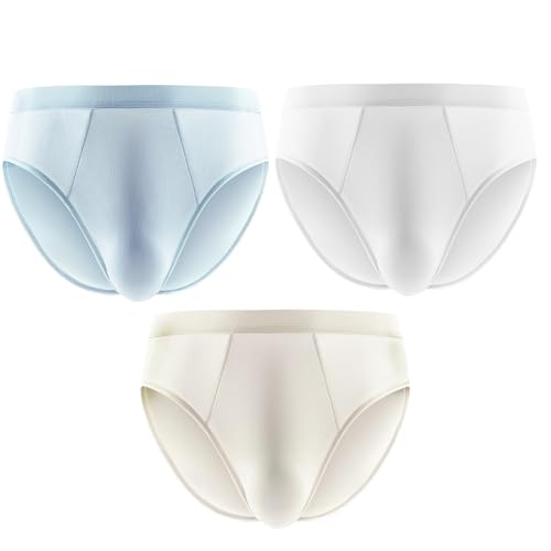 Verdancy Men's 30D Cool Ice Silk Triangle Briefs Underwear Lightweight Breathable Quick-Dry for Summer