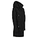 Knuffelwuff Damen Übergangsjacke - Leichte wasserdichte Jacke Lexington Größe: M / 38 Schwarz - Atmungsaktive Regenjacke mit extra vielen Taschen für Outdoor, Wandern, Reisen, Gassi gehen