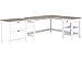 Bush Furniture Mayfield 60W L Shaped Computer Desk with Lateral File Cabinet