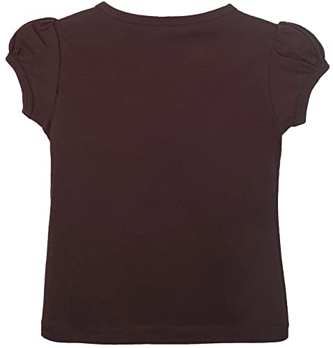 Image of Lilax Girls Short Puff Sleeve Cotton T-Shirt, Toddler & Little Girls Top | 95% Cotton Puff Sleeve Tee; Crewneck, Short Sleeve; Toddler & Girls Sizes 2T-12; for School, Play & Everyday; Machine Wash