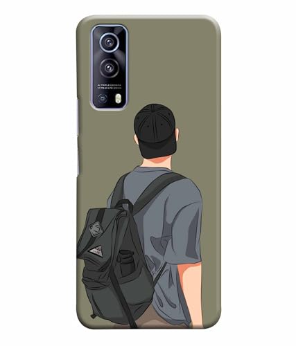 Image of School Boy College Boy Printed Hard Back Case Cover & Compatible for Vivo iQOOZ3 5G / Vivo Z3 5G (Multicolor) - D1813