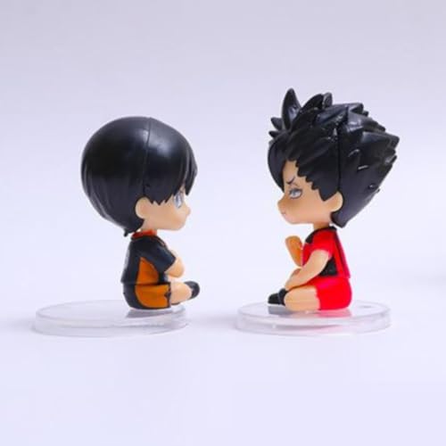 Image of FUNFOB Haikyuu Action Figure Set of 4 | Chibi Size -5.5cm | Collectible for Anime Fans PVC Multicolour | Haikyuu White Stand