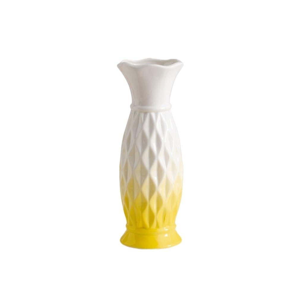 Dining Table Decor Simplicity Ceramic Hydroponic Vase Living Room Table Ornaments Office Flower Arrangement Vessel Kitchen Decor(F)