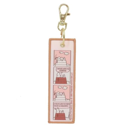 マリモクラフトスヌーピー MY SELECT シリーズ 織りキーホルダー レッド コミック 約W35xH110xD3mm SPCQ-535