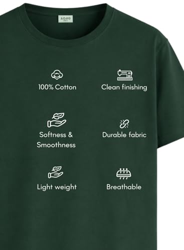 Image of ADRO Printed Tshirt for Men | Cotton Printed T-Shirt | Regular Fit Casual Mens T-Shirts | Premium Summer Tshirts