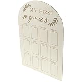 Cadre photo pour nouveau-né – fabriqué en bois, ce cadre est un choix pratique pour immortaliser les souvenirs de bébé lors de sa première année