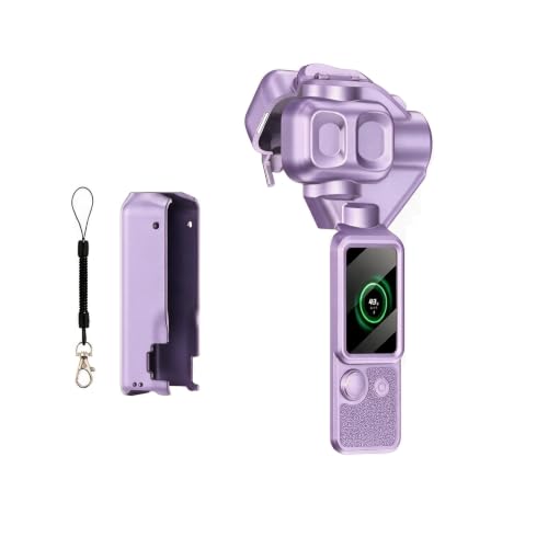 Twaxl DJI OSMO Pocket 4P ��p �}�O�l�b�g���Z�~�N���A�n�[�h�P�[�X�i�X�i�b�v�����E�t���J�o�[�E�ϏՌ��E�X�g���b�v�t���j (�ނ炳��)