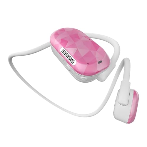 Image of Purity Air Open Ear Headphones - True Air Conduction Wireless Bluetooth Open Ear Earbuds with Dual Mic for iPhone /Android - Secured Long Wearing Comfort, Sports Sweat Resistant (Pink Diamond)