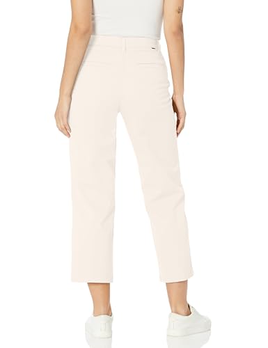 Dockers Women's Straight Fit High Rise Weekend Chino Pants, (New) Egret, 30 - image 2