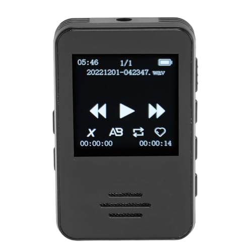 Enregistreur Vocal Numérique, Lecteur MP3 Bluetooth, Enregistreur Vocal avec Lecture, Enregistreur Audio, Magnétophone pour Conférences, Réunions,...