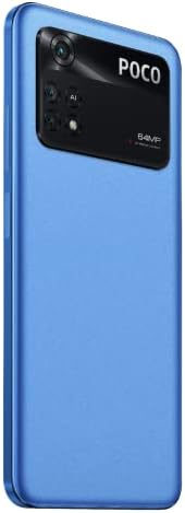 Poco M4 PRO 4G 128GB 6GB RAM Factory Unlocked (GSM Only | No CDMA - not Compatible with Verizon/Sprint) Bundle w/Fast Car Charger - Cool Blue