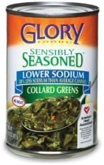 Glory Foods Sensibly Seasoned Collard Greens 6 Pack - 14.5 oz Cans