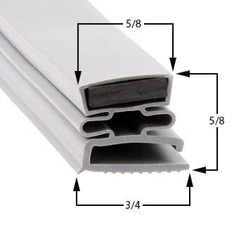 Passeal – 27x61-1-2 Door Gasket Size - 24 x 29 3/4 - Continental Door Seal for Cooler or Freezer – Compatible with Continental 27x61-1-2 Refrigeration Gasket