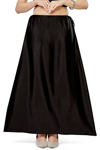 Image of Madhu Fashion Women's Satin Saree Petticoat Saree Underskirt