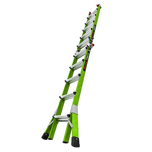 Little Giant Ladders Systems Conquest 2.0, M22, 22ft, Multi-Position Ladder, Fiberglass, Type 1A, 300 lbs Weight Rating, (17122-001), Green